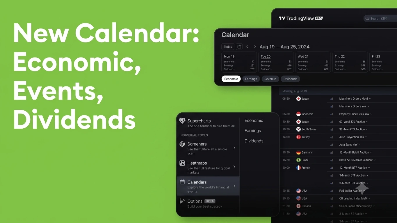 Economic calendar and market analysis tools